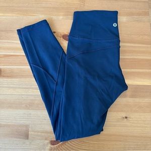 Lululemon In Movement Leggings 25” in True Navy, Size 4
